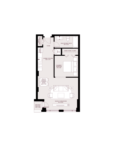 floor plan of the second level of the home